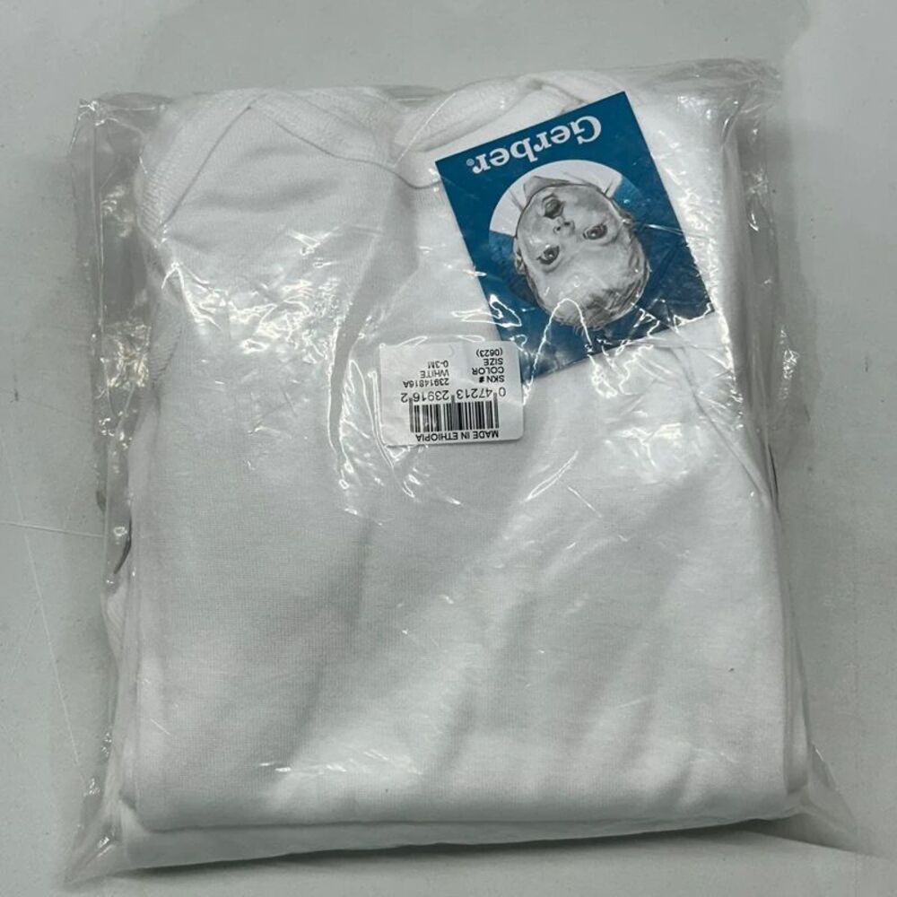 Lot of 8 White Bodysuits One Piece Shirts